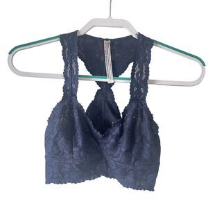 Free Peopl Navy Lace Razorback Bralette Size XS